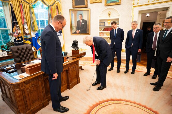 Merz und Trump im Oval Office